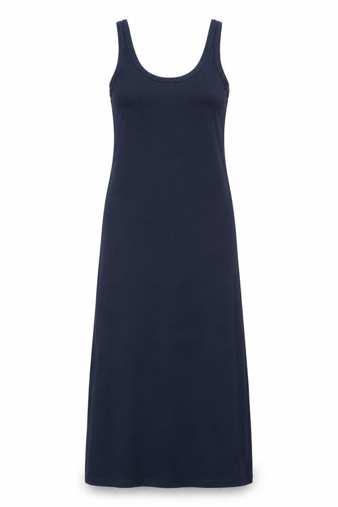 Vera Moda Womens Blue Polyester Maxi Size M Scoop Neck Pullover