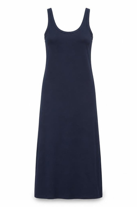 Vera Moda Womens Blue Polyester Maxi Size M Scoop Neck Pullover
