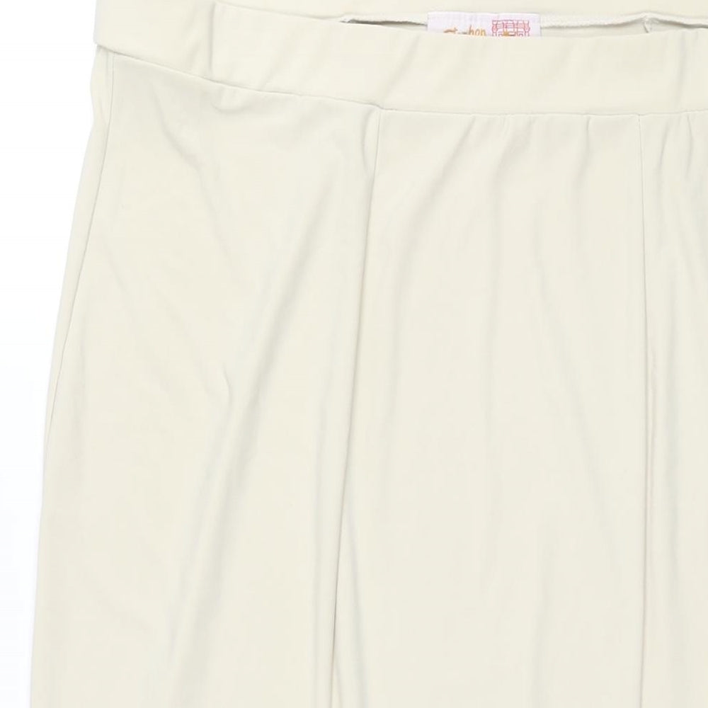 Stephen Womens Beige Polyester Trumpet Skirt Size 2XL - Asymmetric Hem