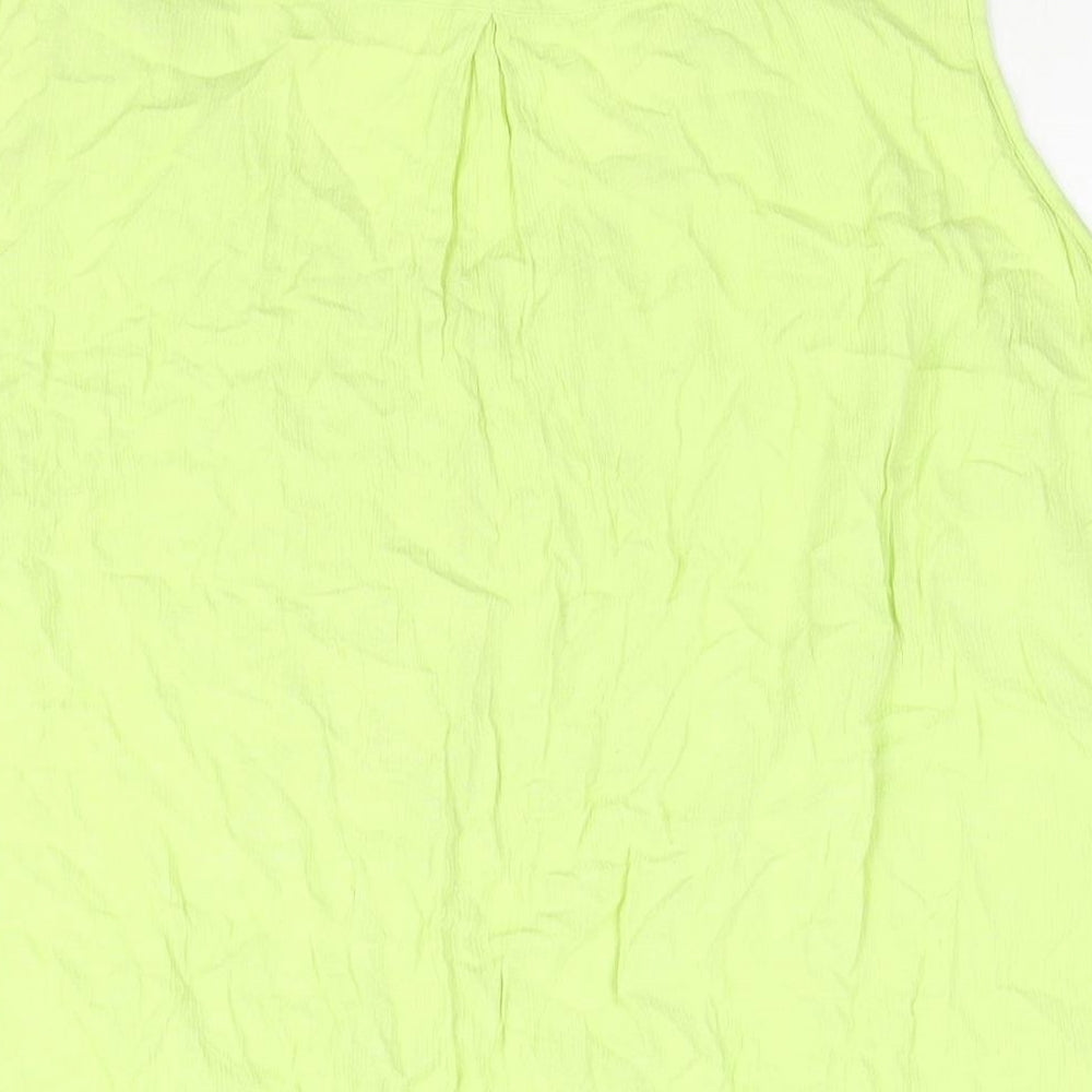 Arcadia Womens Green Viscose Camisole Blouse Size 28 Scoop Neck