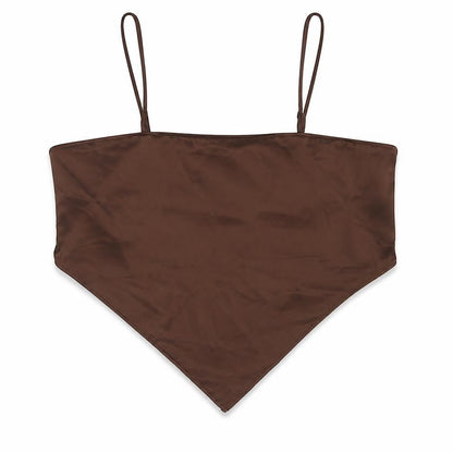 Divided by H&M Womens Brown Polyester Camisole Blouse Size S Square Neck