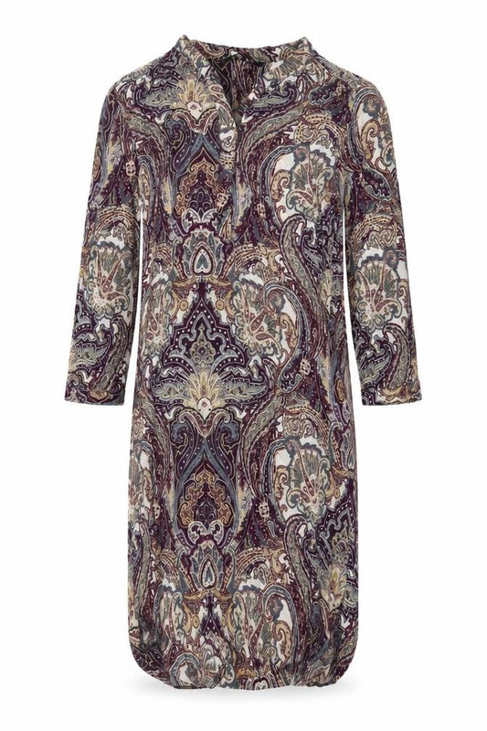 Dunnes Womens Multicoloured Fair Isle Viscose Sheath Size 12 V-Neck Pullover
