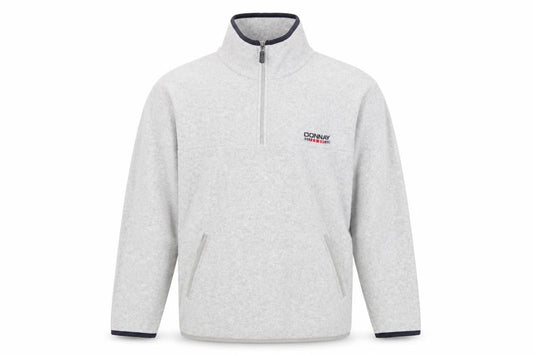 Donnay Mens Grey Polyester Pullover Sweatshirt Size S - Zip Pockets
