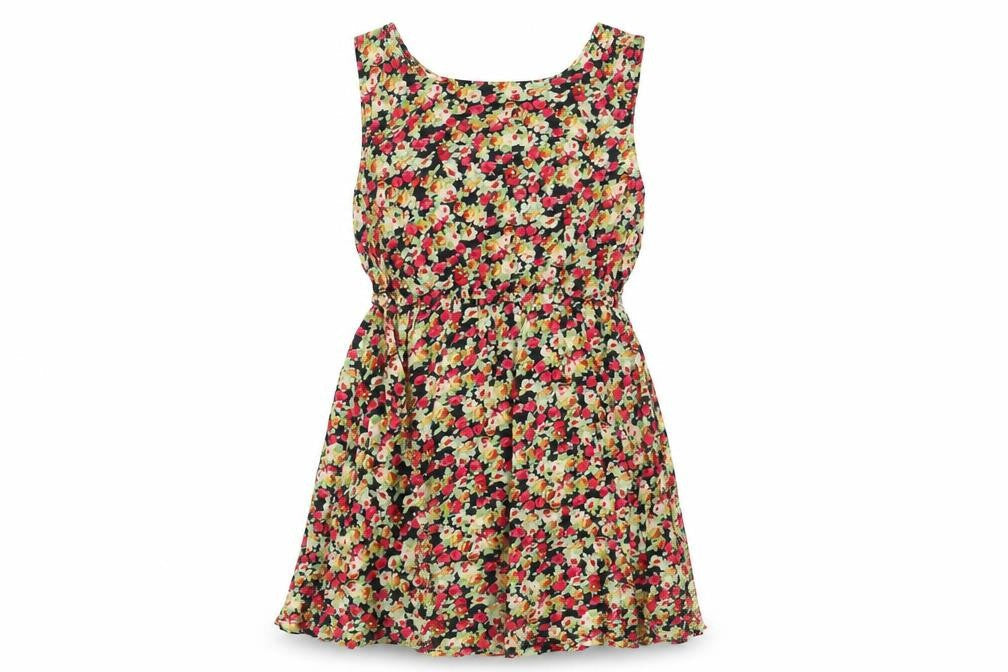 AX Paris Womens Multicoloured Floral Cotton A-Line Size 8 Scoop Neck Pullover