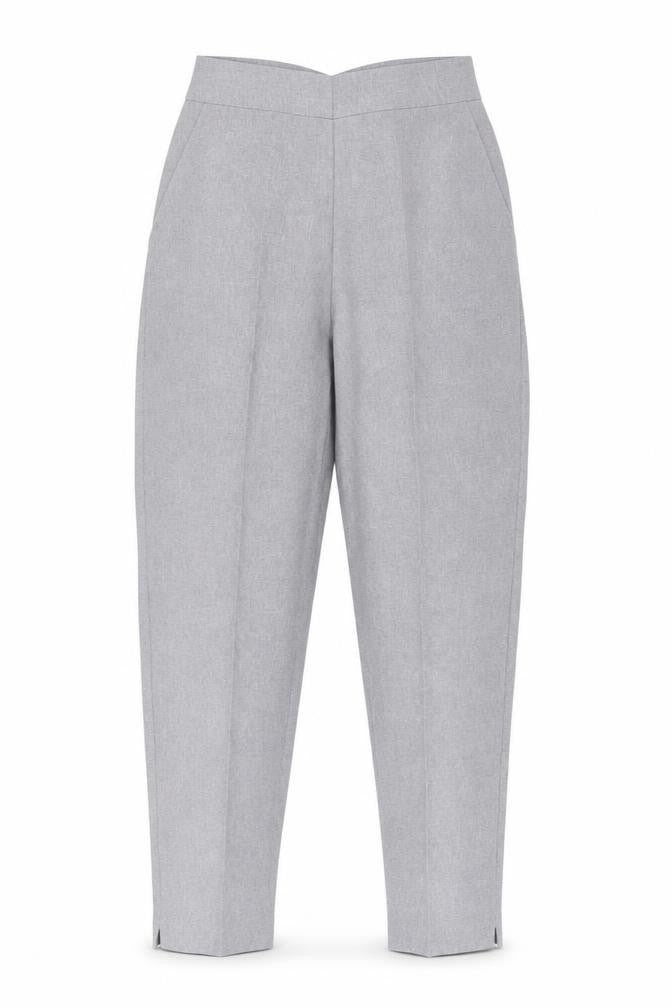 Emma Collection Womens Blue Polyester Trousers Size 8 L28 in Regular