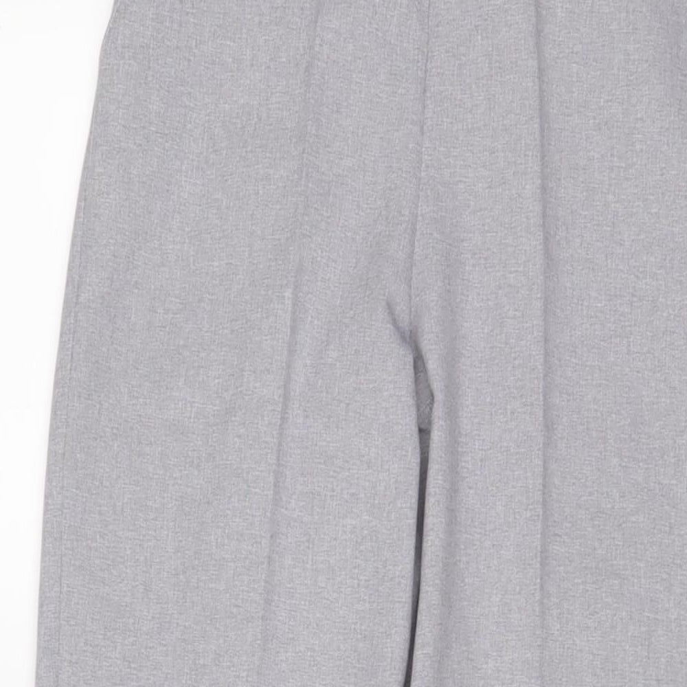 Emma Collection Womens Blue Polyester Trousers Size 8 L28 in Regular