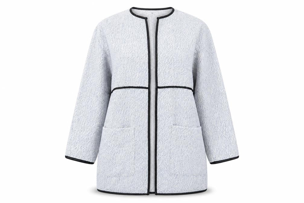 Stradivarius Womens Blue Jacket Size M - Open
