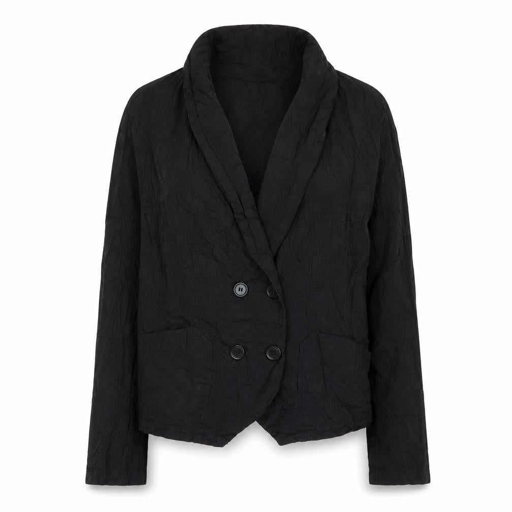 Dorothy Perkins Womens Black Biker Jacket Size 16 Button