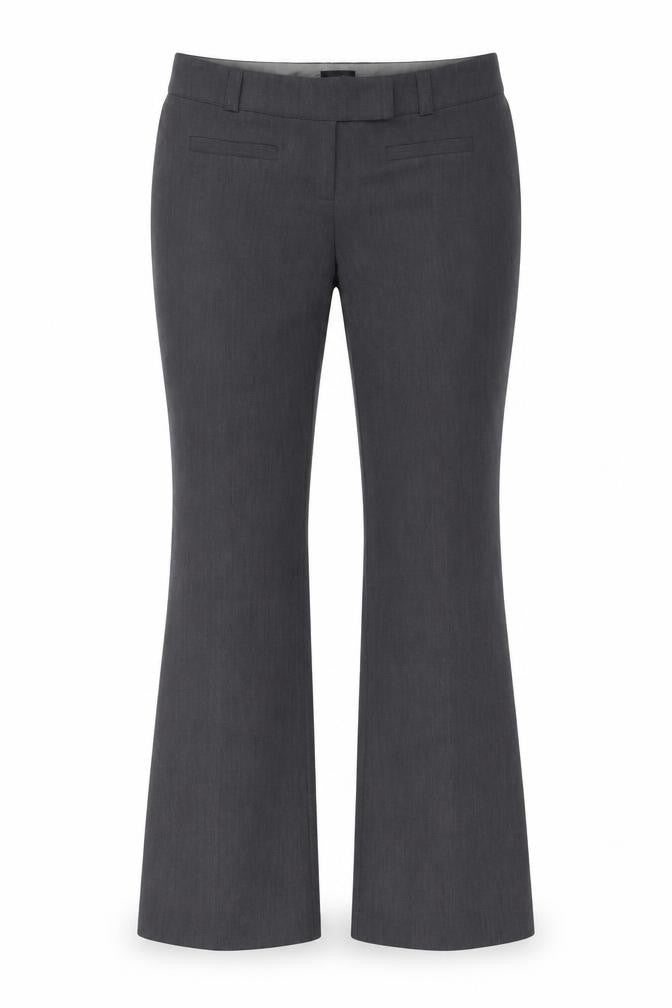 Topshop Womens Grey Polyester Trousers Size 10 L30 in Regular Hook & Eye