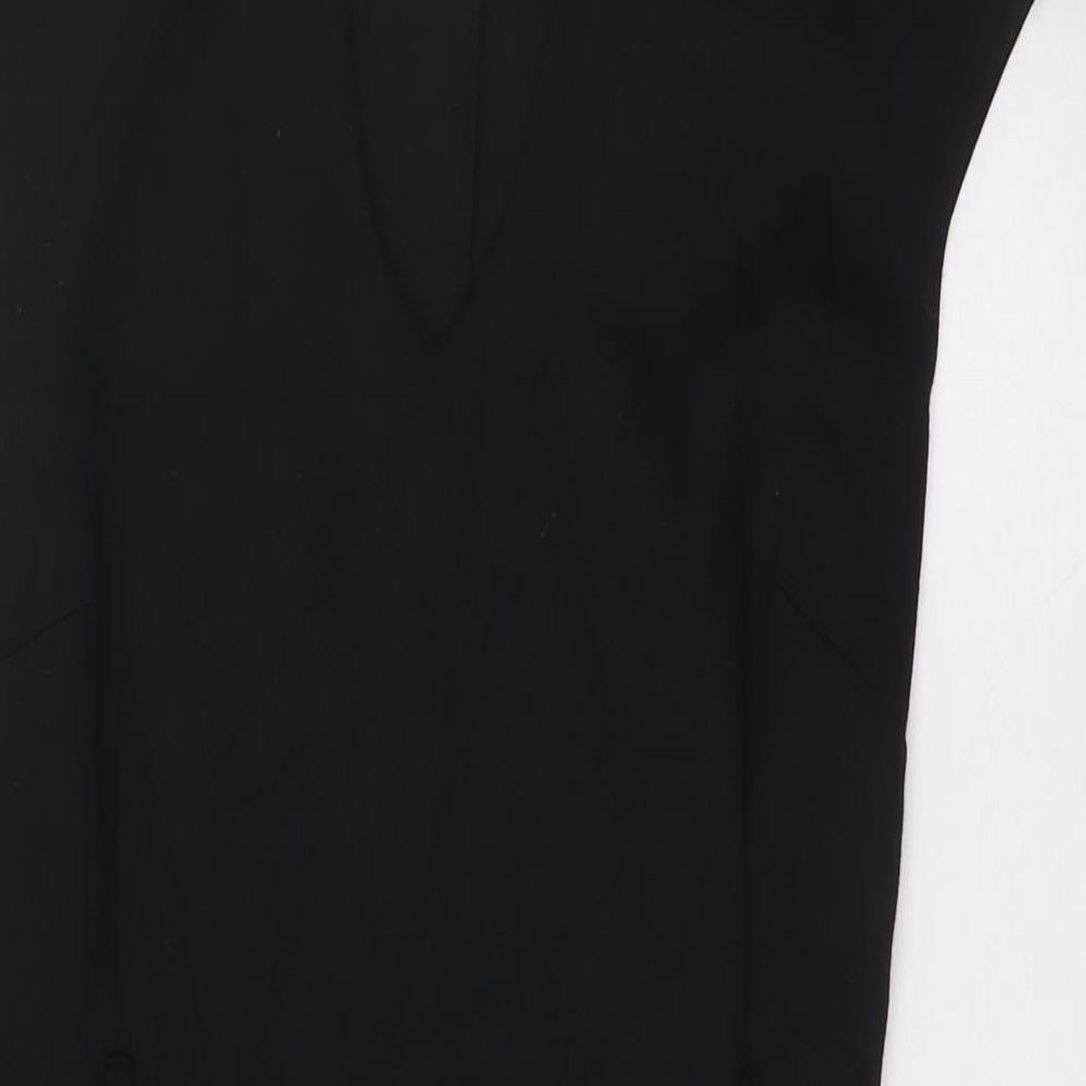 Femme Womens Black Polyester Pencil Dress Size 10 V-Neck