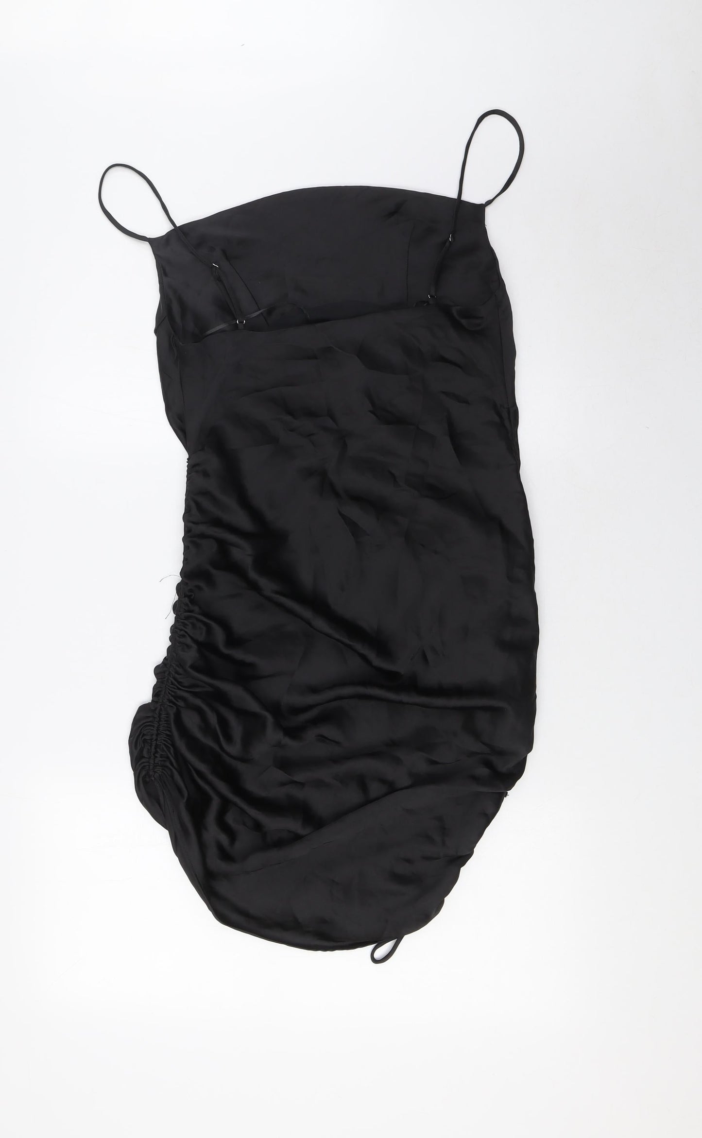 Zara Womens Black Polyester A-Line Size S Cowl Neck
