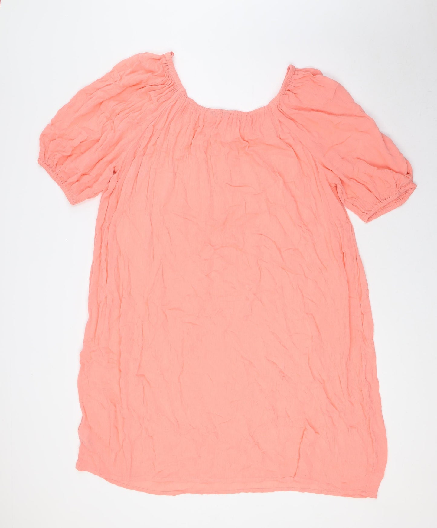 Marks and Spencer Womens Pink Viscose A-Line Size 20 Off the Shoulder - Beach Wear
