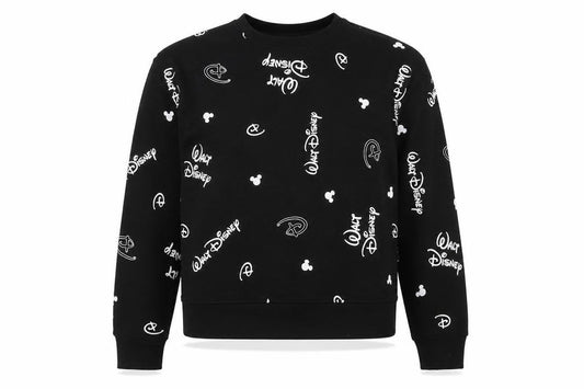 Disney Womens Black Polyester Pullover Sweatshirt Size S