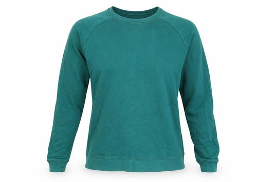 ASOS Womens Green Houndstooth Cotton Pullover Sweatshirt Size M