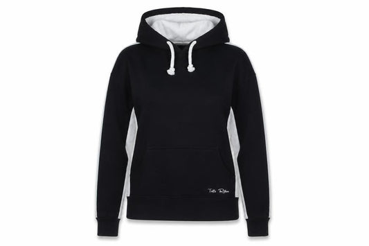 Toffs Womens Black Cotton Pullover Hoodie Size S - Retro