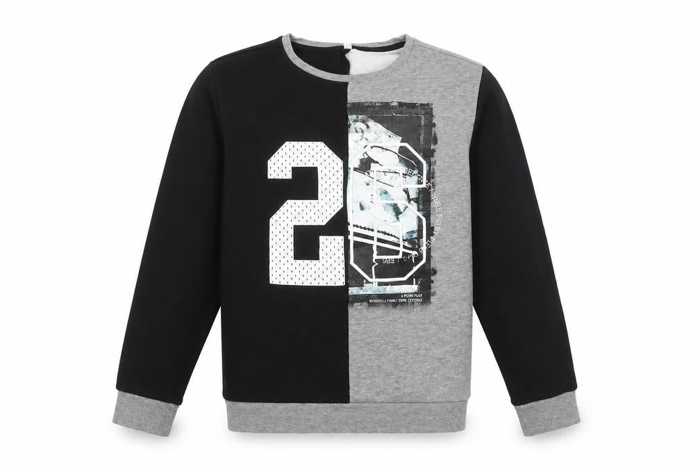 Marks & Spencer Boys Black Cotton Pullover Sweatshirt Size 11-12 Years - Rugby
