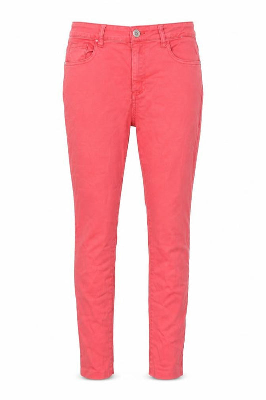 Denim & Co. Womens Pink Cotton Blend Skinny Jeans Size 12 L23.5 in Regular Zip