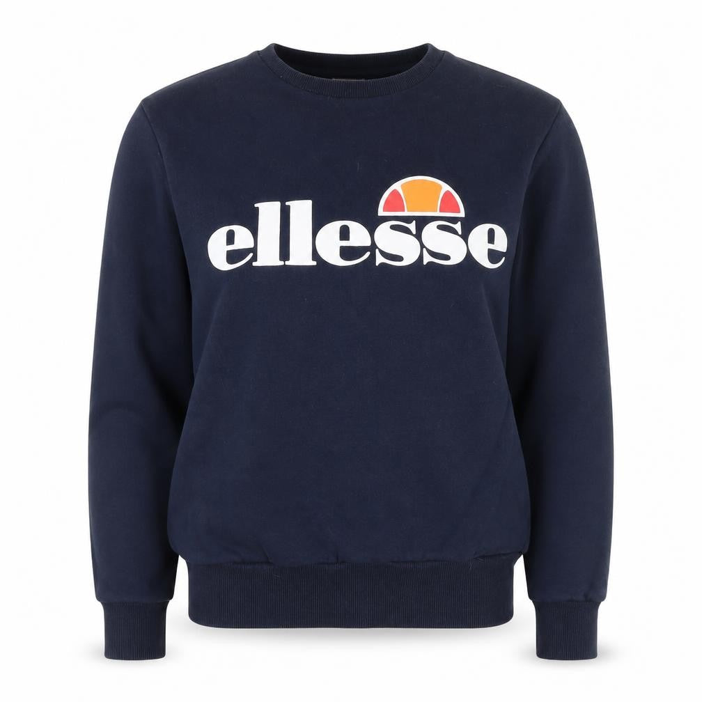 ellesse Womens Blue Cotton Pullover Sweatshirt Size 8 Pullover - Logo
