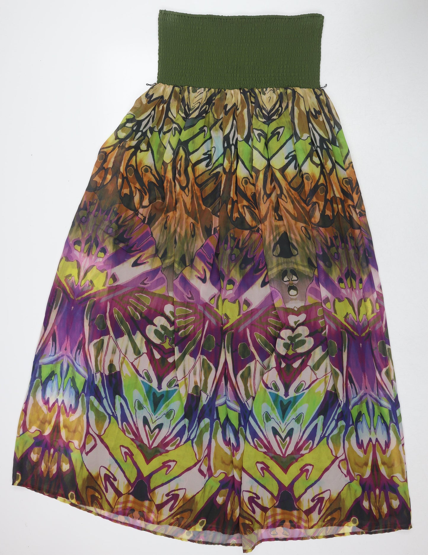 So Fabulous Womens Multicoloured Floral Polyester Maxi Size 14 Square Neck Pullover