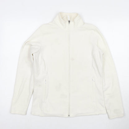 Marks & Spencer Womens White Jacket Size 12 Zip