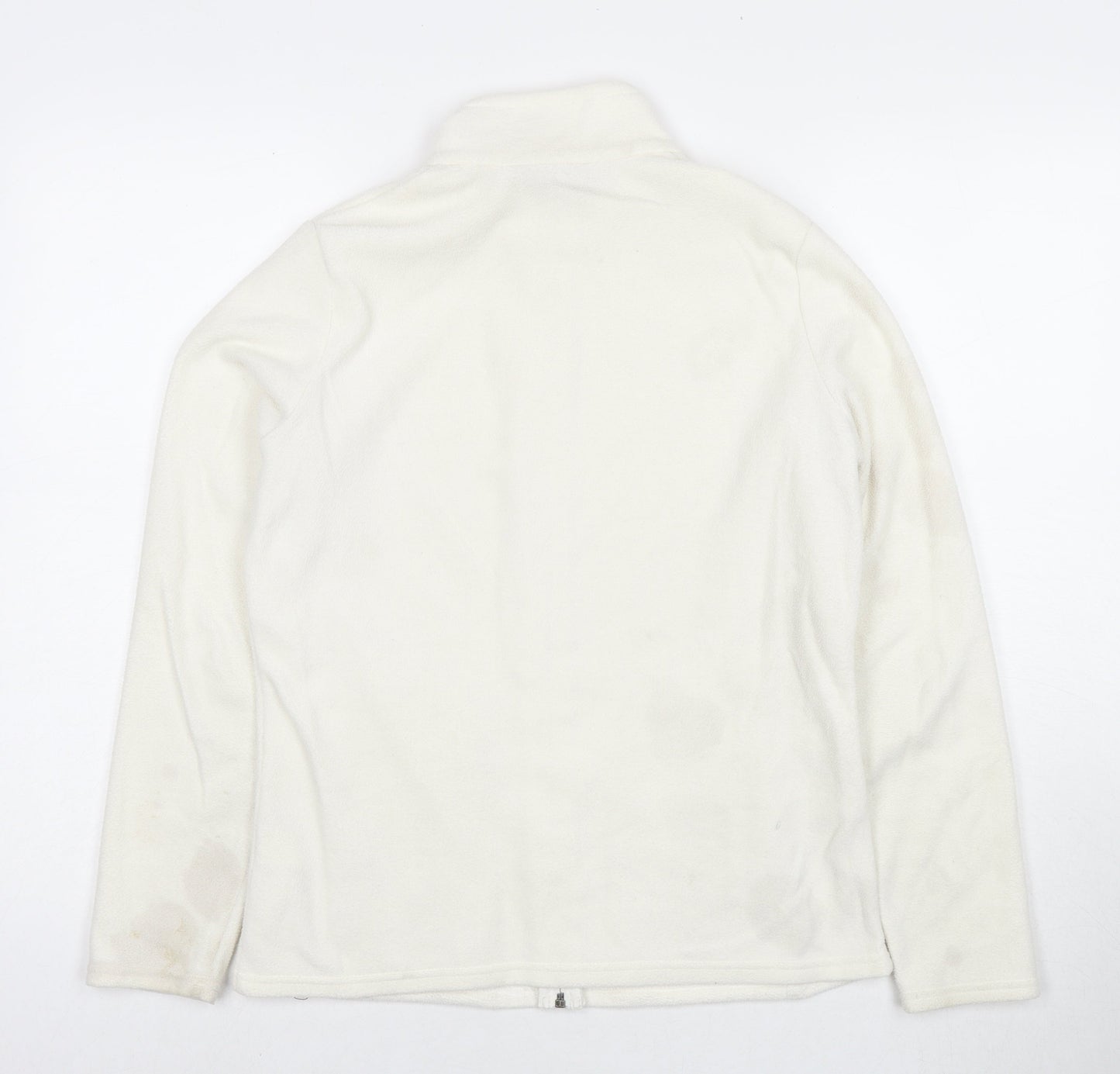 Marks and Spencer Womens White Jacket Size 12 Zip