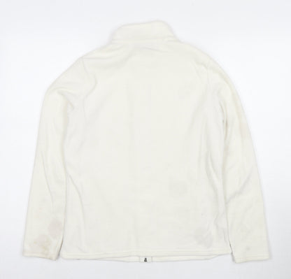 Marks & Spencer Womens White Jacket Size 12 Zip