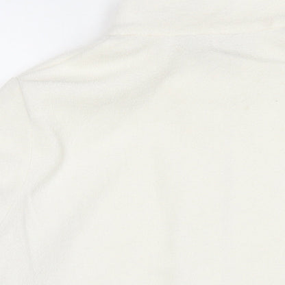Marks & Spencer Womens White Jacket Size 12 Zip