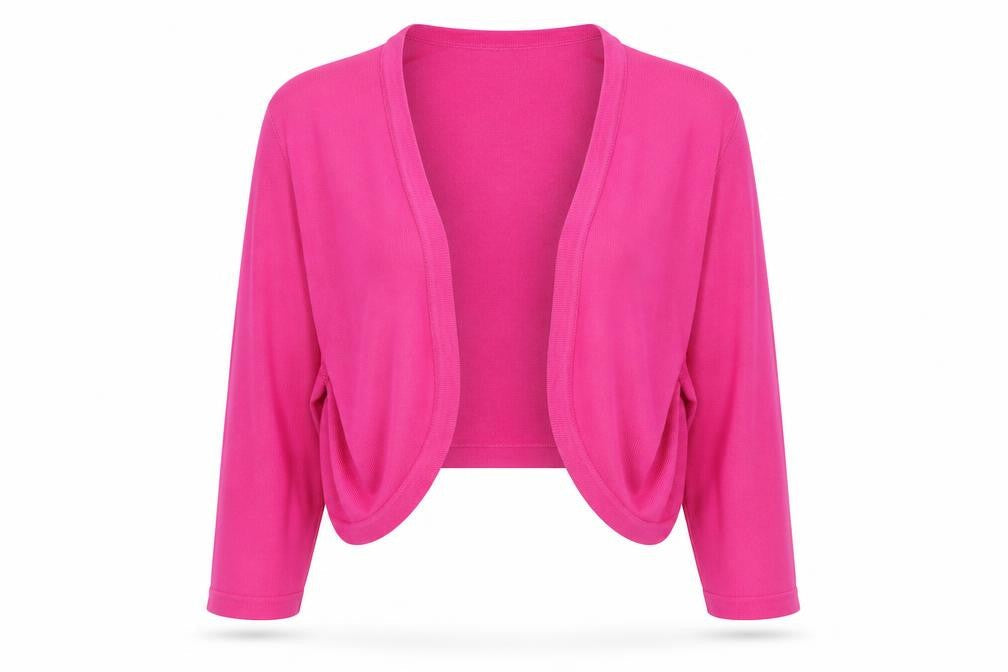 Lands' End Womens Pink V-Neck Cotton Cardigan Jumper Size L