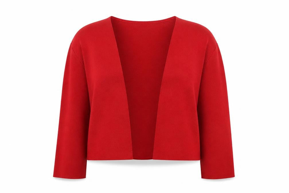 Phase Eight Womens Red V-Neck Viscose Cape Jumper Size 16