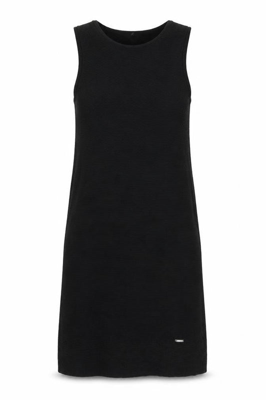 Simple Urban Pieces Womens Black Viscose Tank Dress Size 8 Off the Shoulder Pullover