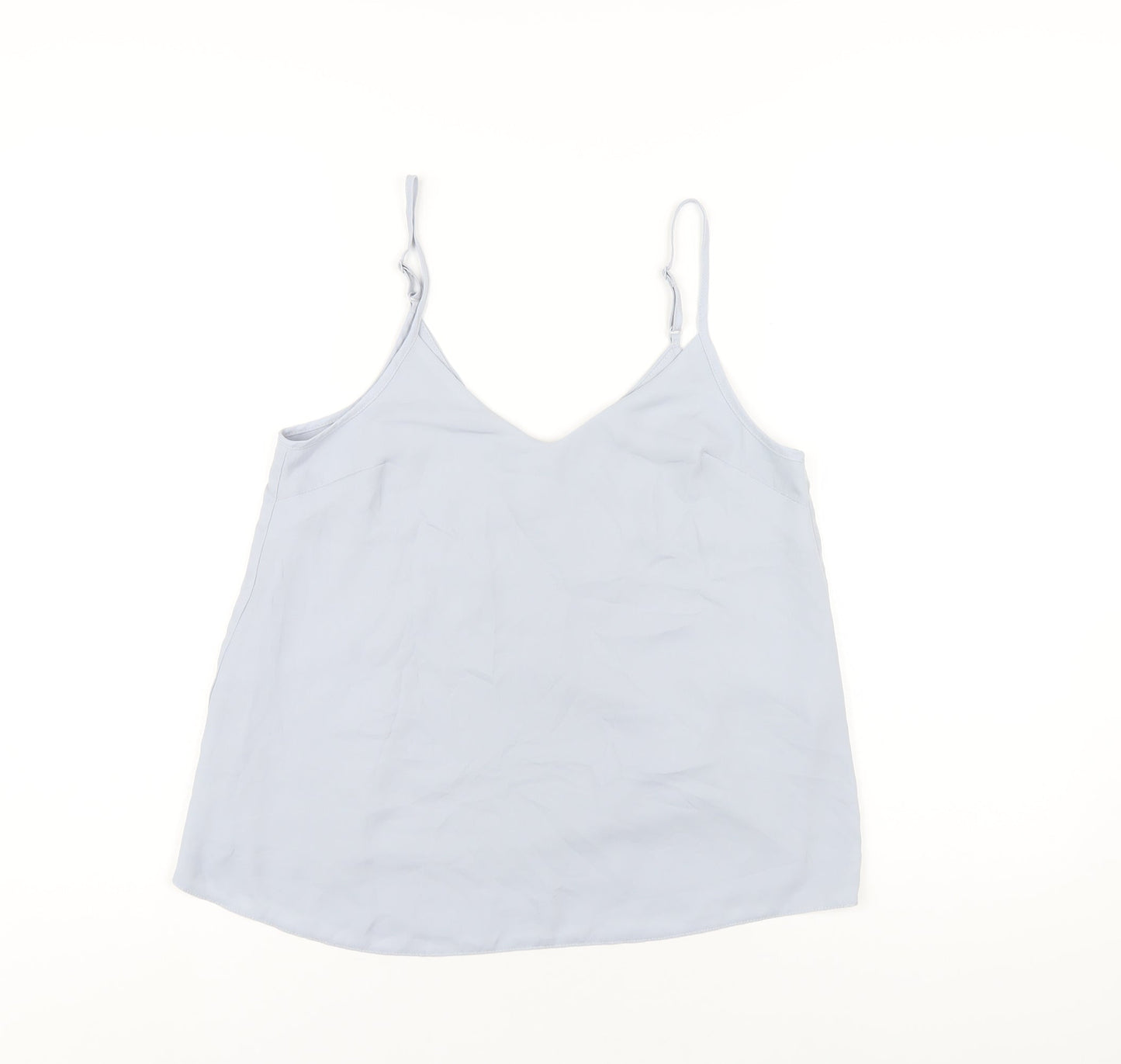 ASOS Womens Blue Polyester Camisole T-Shirt Size 8 V-Neck