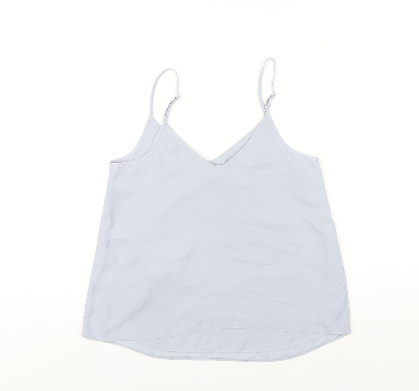 ASOS Womens Blue Polyester Camisole T-Shirt Size 8 V-Neck
