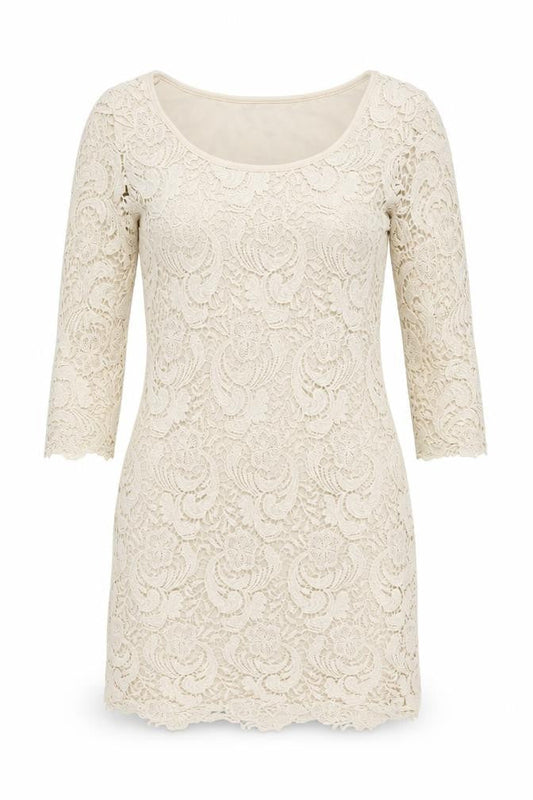Bikbok Womens Ivory Floral Polyester Mini Size XS Round Neck Pullover