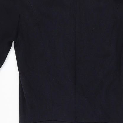 Next Womens Blue Polyester Bodycon Size 10 Round Neck Zip