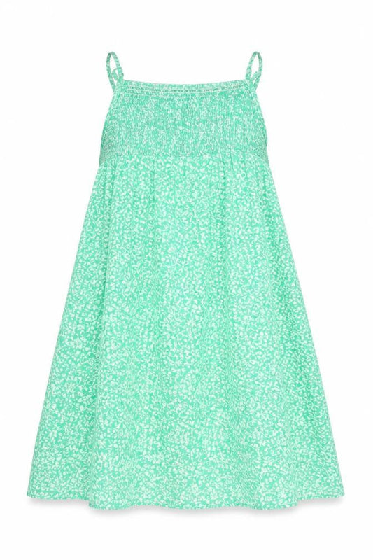 Zara Womens Green Floral Viscose Shift Size M Square Neck Pullover