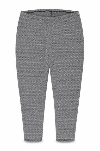 Capsule Womens Grey Geometric Polyester Trousers Size 30 L25 in Regular