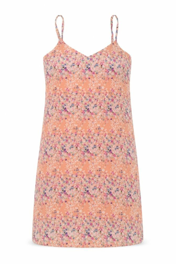 Boohoo Womens Pink Floral Polyester A-Line Size 10 V-Neck Pullover