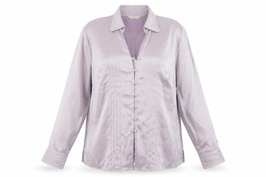 Marks and Spencer Womens Purple Polyester Basic Blouse Size 16 V-Neck