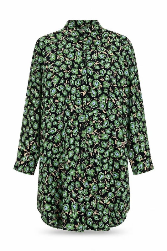 Zara Womens Multicoloured Geometric Cotton Shirt Dress Size XS Collared Button