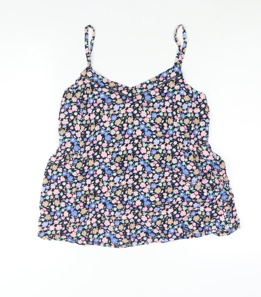 Marks and Spencer Womens Multicoloured Floral Polyester Camisole Blouse Size 8 Sweetheart