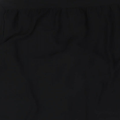 Adrianna Papell Womens Black Polyester Basic Blouse Size M V-Neck - Bow