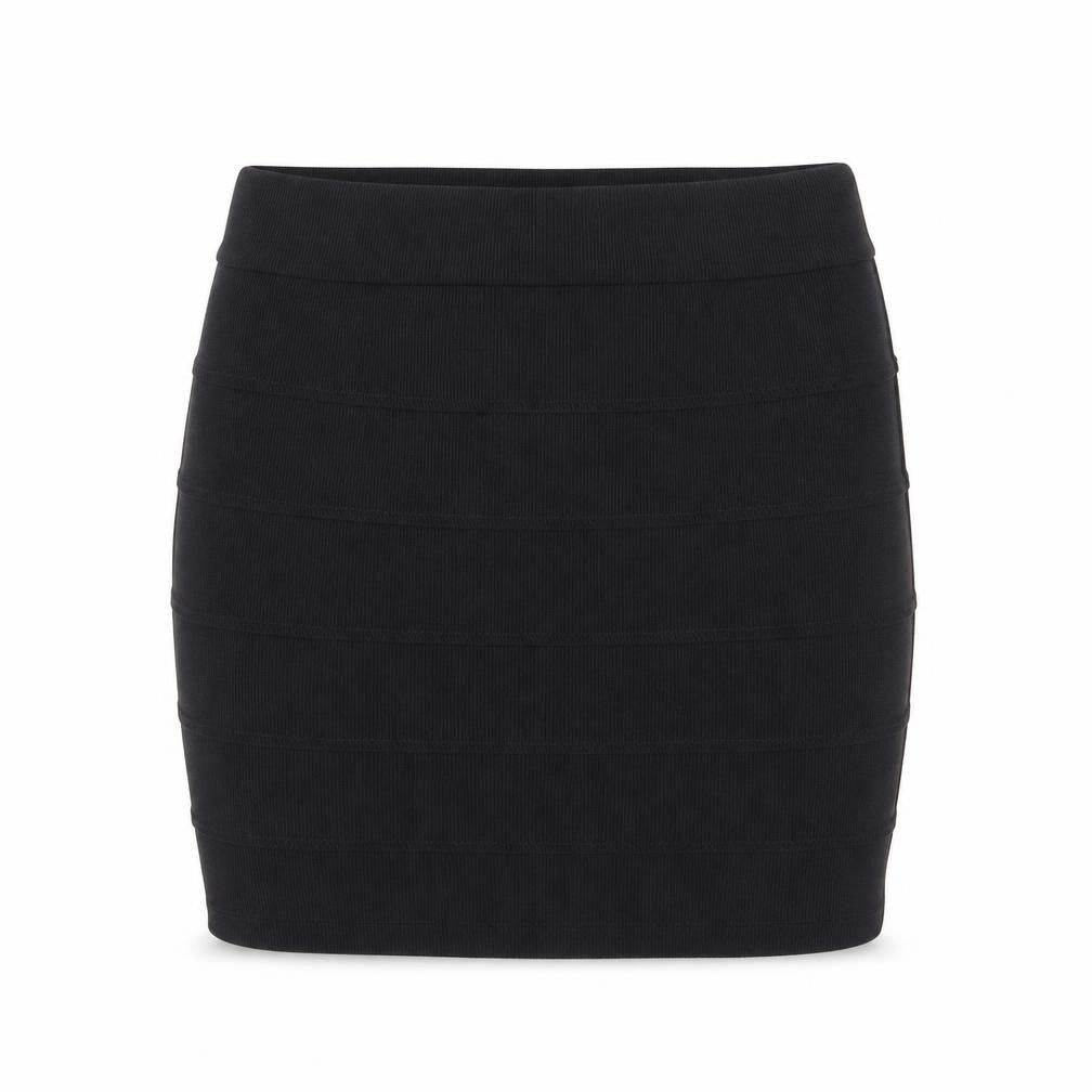 Divided by H&M Womens Black Polyester Bandage Skirt Size 10