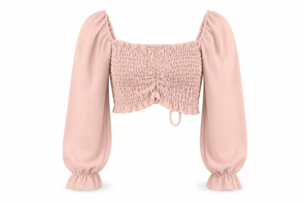 I SAW IT FIRST Womens Pink Polyester Basic Blouse Size 8 Square Neck
