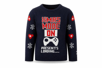 Ridge & Co Boys Blue Crew Neck Acrylic Pullover Jumper Size 8-9 Years Pullover