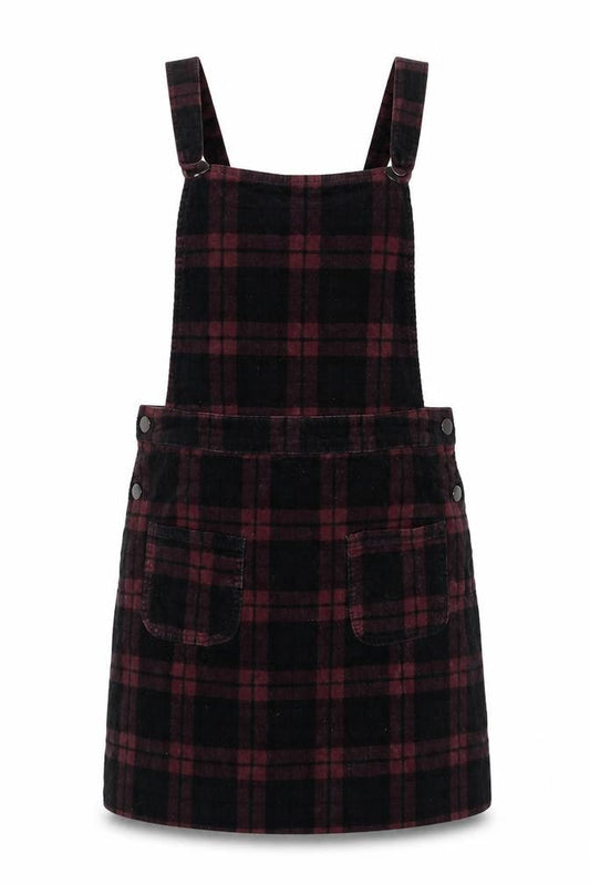 TU Womens Multicoloured Check Polyester A-Line Size 10 Square Neck Snap