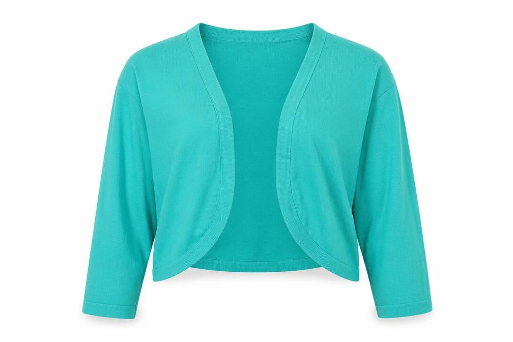 Lands' End Womens Blue V-Neck Cotton Cape Jumper Size L