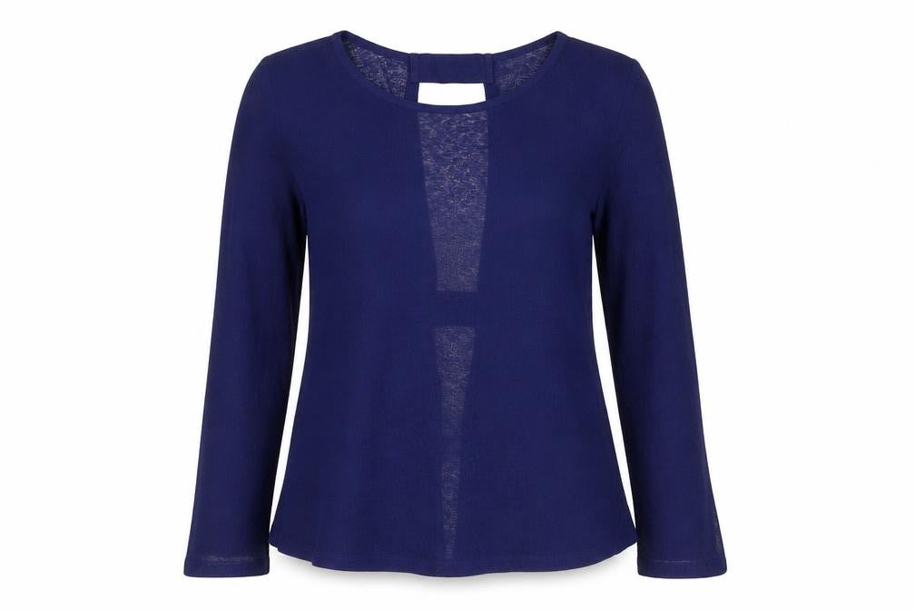 NEXT Womens Blue Round Neck Polyester Pullover Jumper Size 10