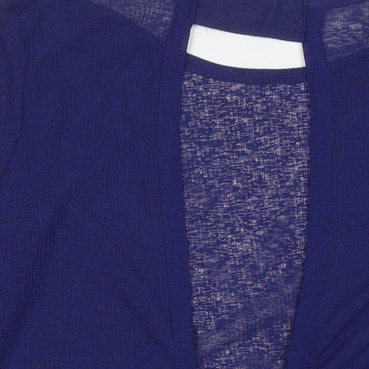 Next Womens Blue Round Neck Polyester Pullover Jumper Size 10