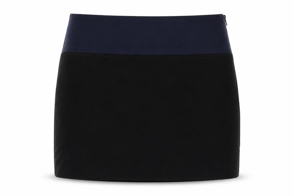 Gap Womens Black Polyester A-Line Skirt Size 4 Zip