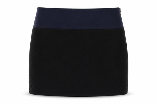Gap Womens Black Polyester A-Line Skirt Size 4 Zip